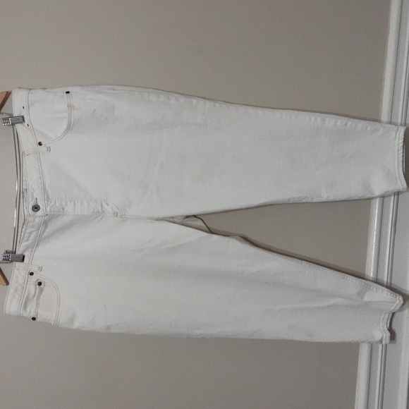 Abercrombie and Fitch jean women off-white mom high rise curve 22S casual Y2k - Picture 8 of 9